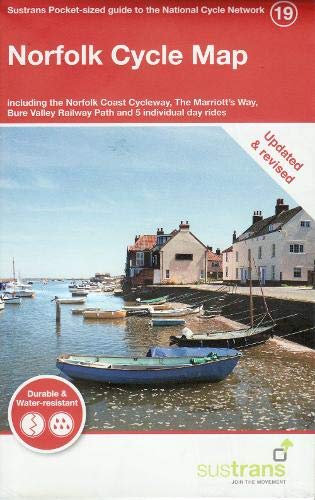 Norfolk Cycle Map: Including the Norfolk Coast Cycleway, The Marriott's Way, Bure Valley Railway Path and 5 individual day rides (Sustrans Pocket-sized guide to the National Cycle Network, Band 19) Leisure, Home & Garden