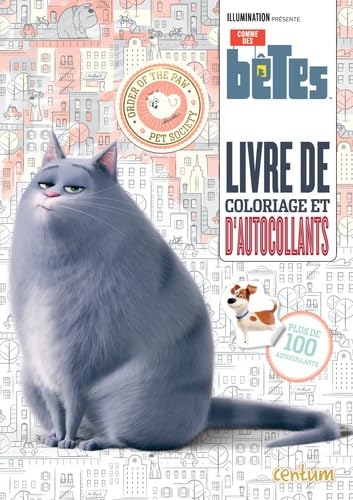 Comme des bêtes: Livre de coloriage avec autocollants book