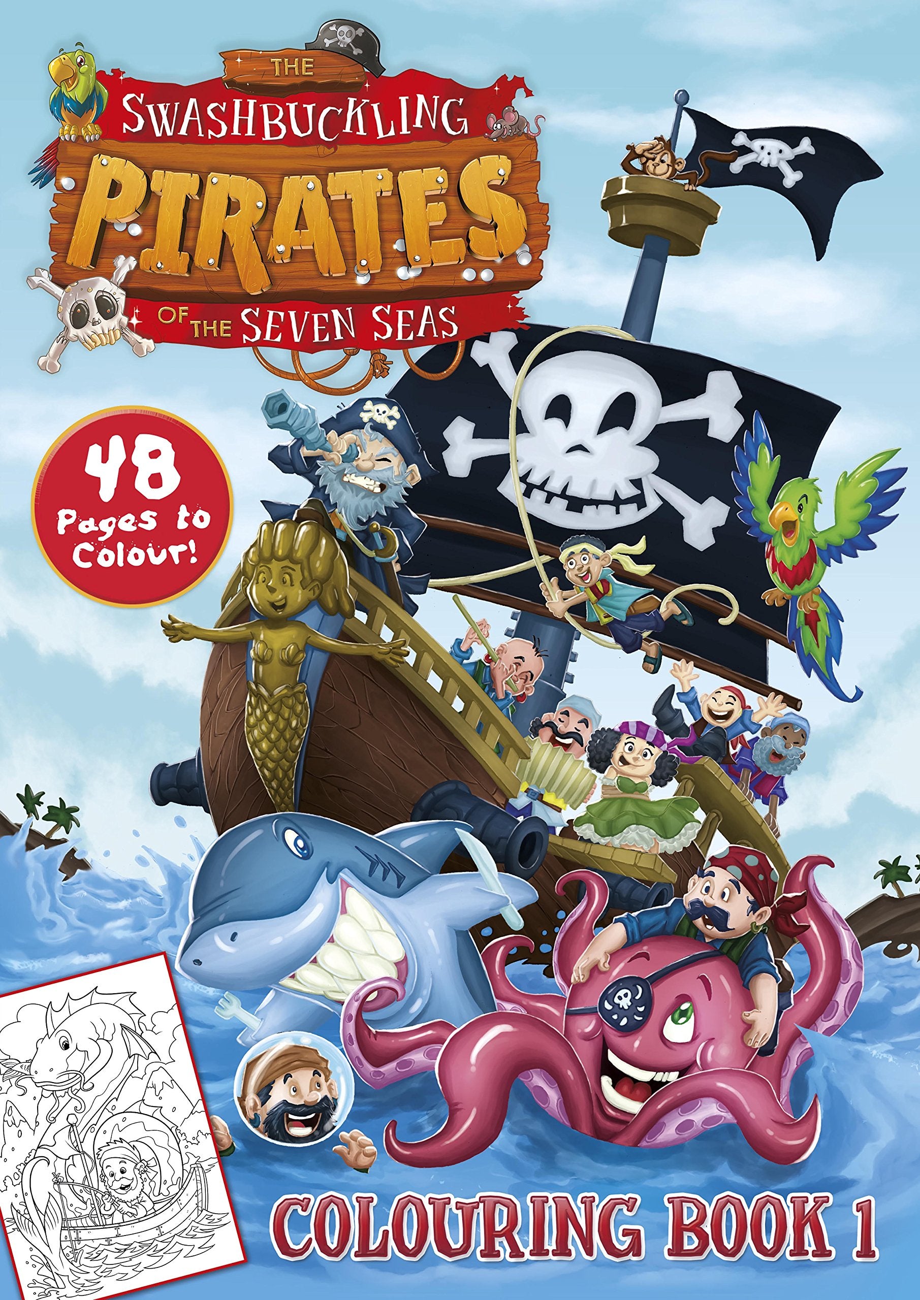 The Swashbuckling Pirates of the Seven Seas: Colouring Book (Book 1, Band 2) Tiptoi & Games