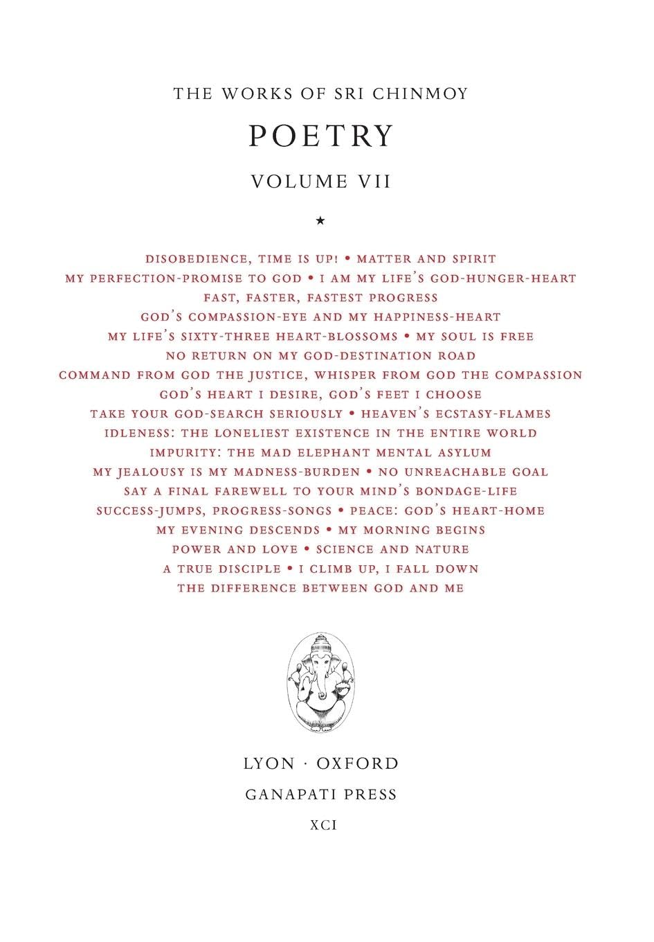 Poetry VII Poetry