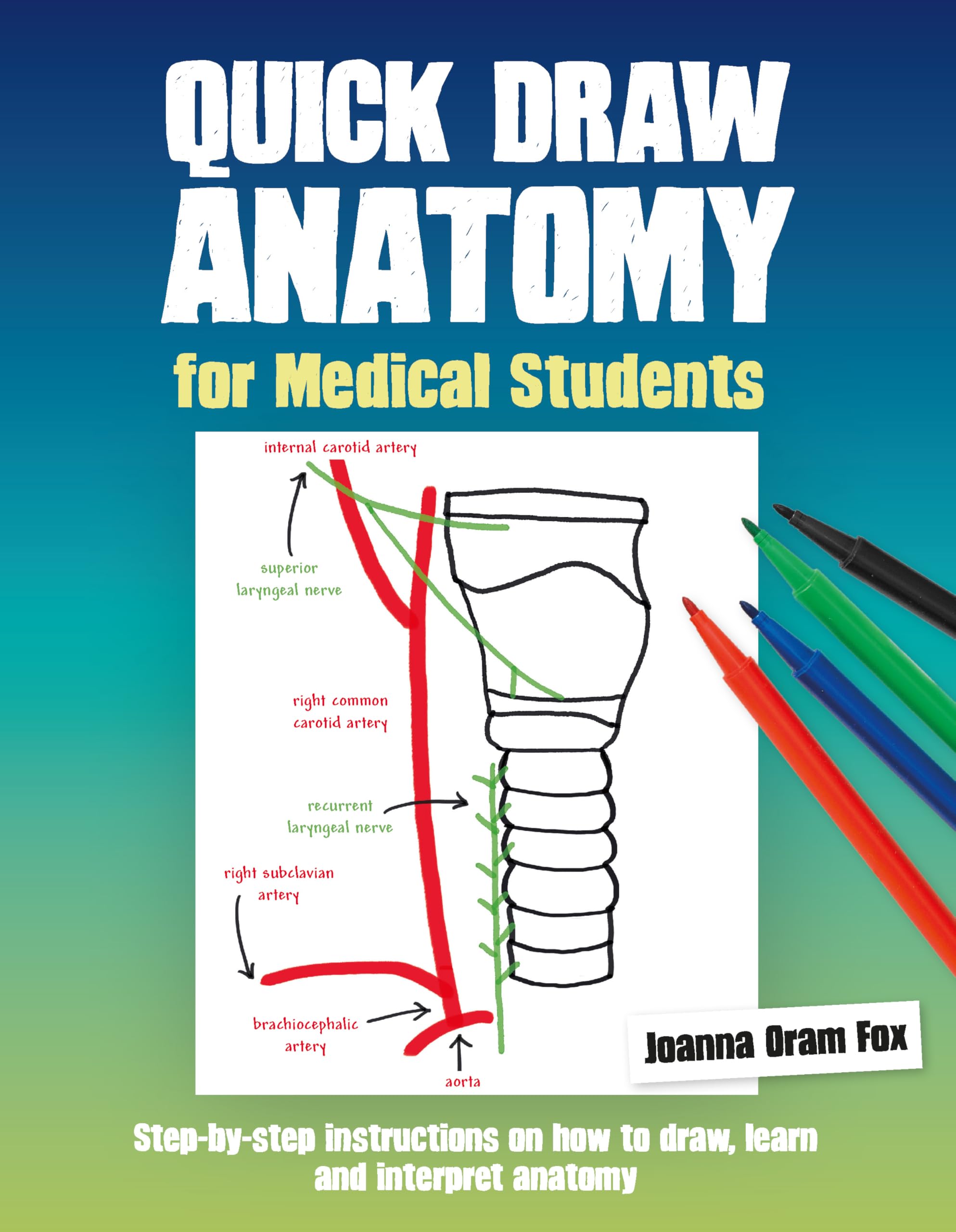 Quick Draw Anatomy for Medical Students: Step-by-step instructions on how to draw, learn and interpret anatomy Medicine