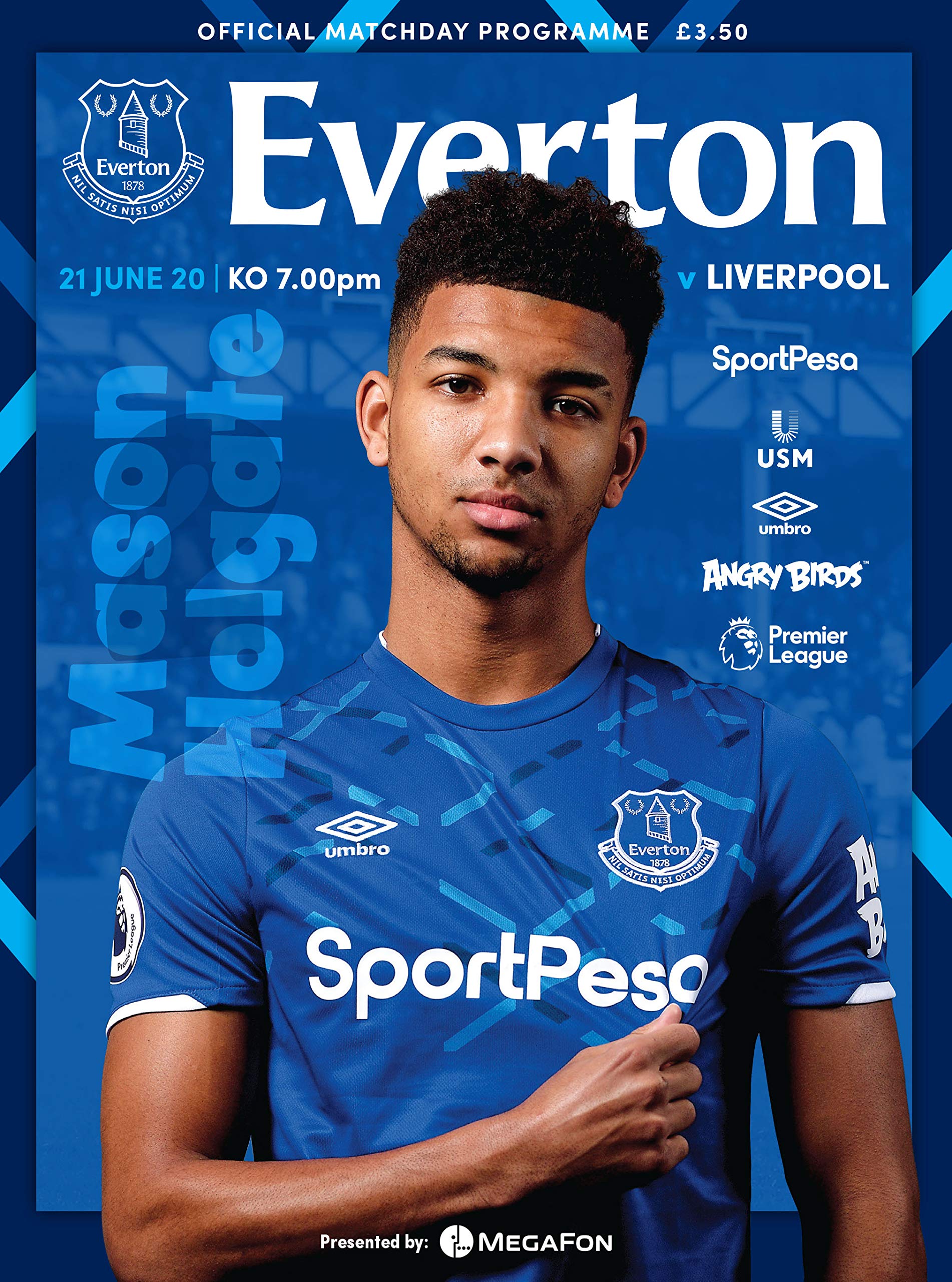 Official Matchday Programme - Everton v Liverpool 21.06.2020 Leisure & Fun