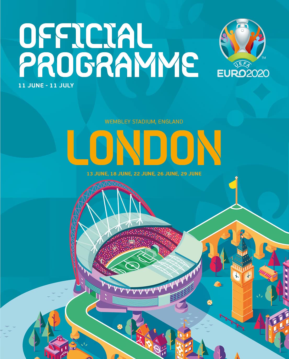 UEFA EURO 2020: The Official Tournament Programme London Edition Books