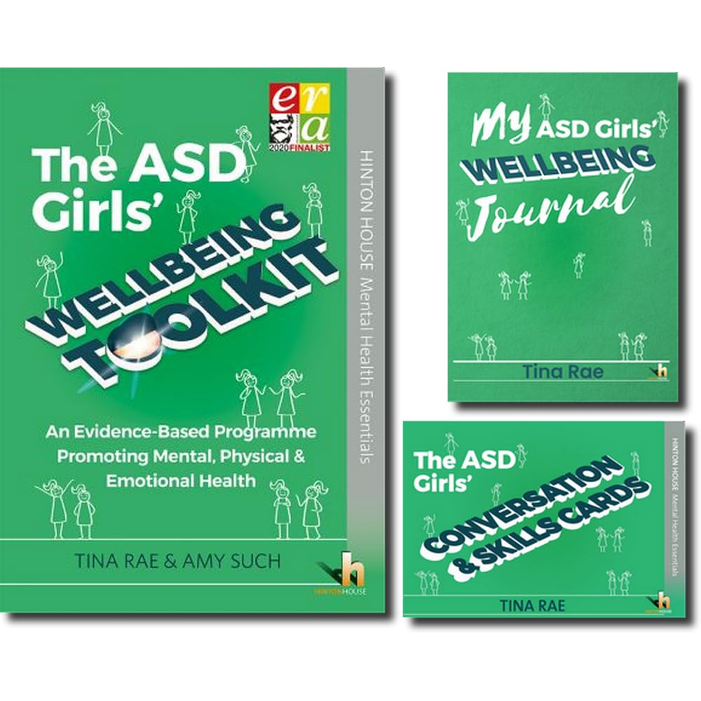 The ASD Girls’ Wellbeing Toolkit, Conversation Cards and Journal Set of 3 Self-help
