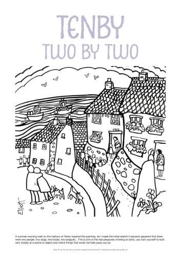 Helen Elliott Poster: Tenby Two by Two Books
