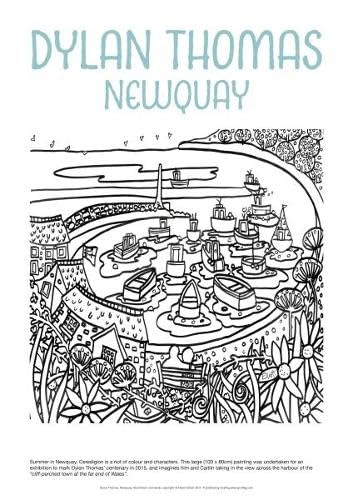 Helen Elliott Poster: Dylan Thomas Newquay Books