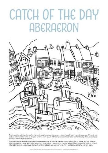 Helen Elliott Poster: Catch Of The Day Aberaeron Books