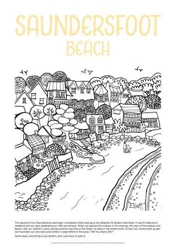 Helen Elliott Poster: Saundersfoot Beach Books