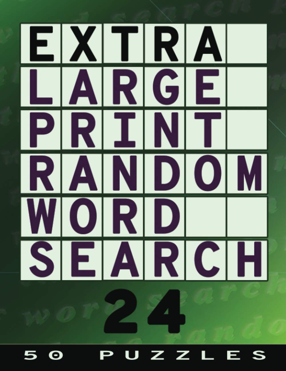 Extra Large Print Word Search 24: 50 Easy to See Puzzles (Extra Large Print Random Word Search, Band 24) Leisure & Fun