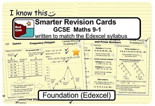 Smarter Revision Cards Book - GCSE Maths 9-1 Foundation (Edexcel) Mathematics