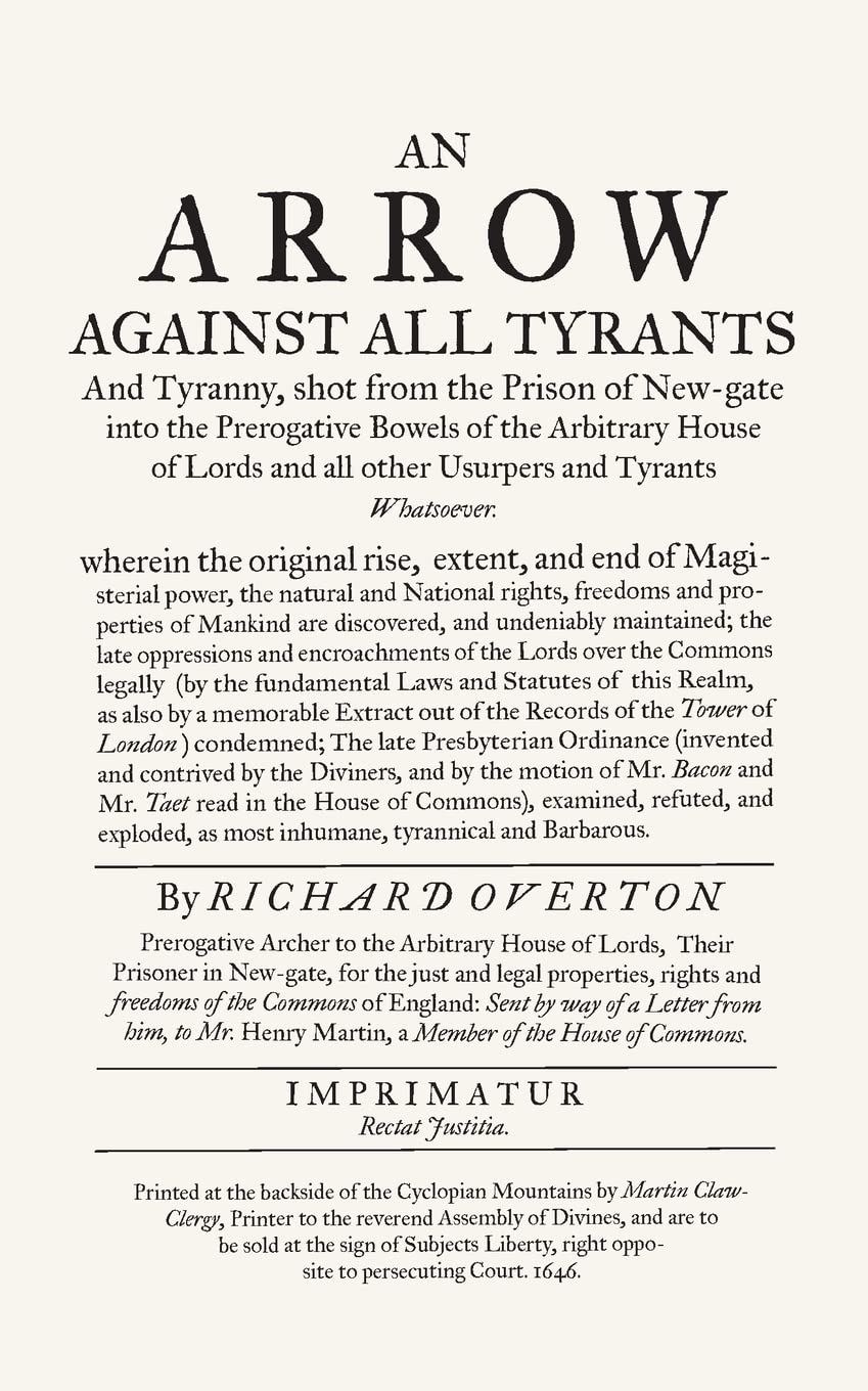 An Arrow Against All Tyrants: With an Introduction by Professor Ian Gadd Philosophy