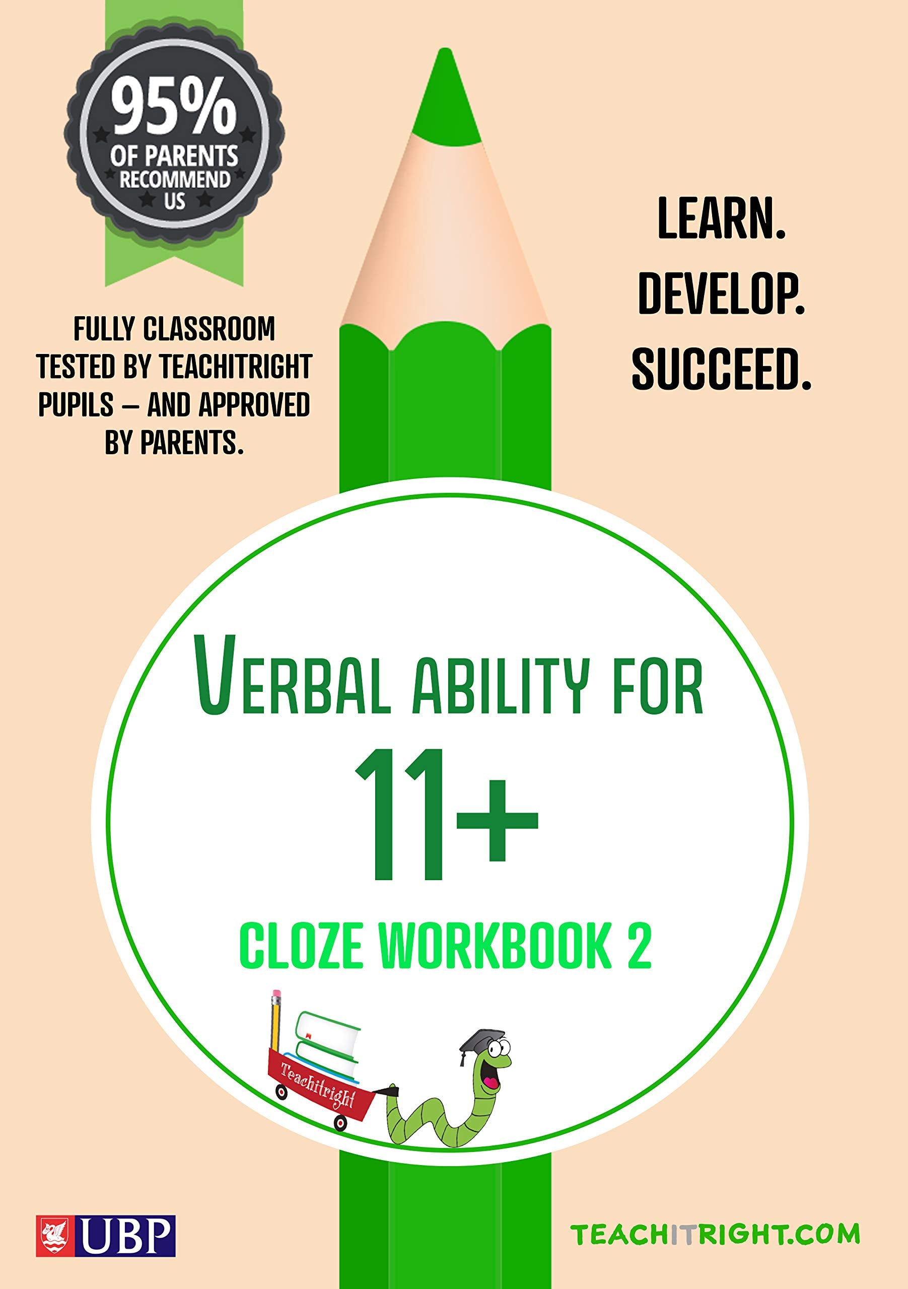 Verbal Ability for 11 +: Cloze Tests Workbook 1 (Year 4 - Ages 8-9) (Teachitright) Non-fiction