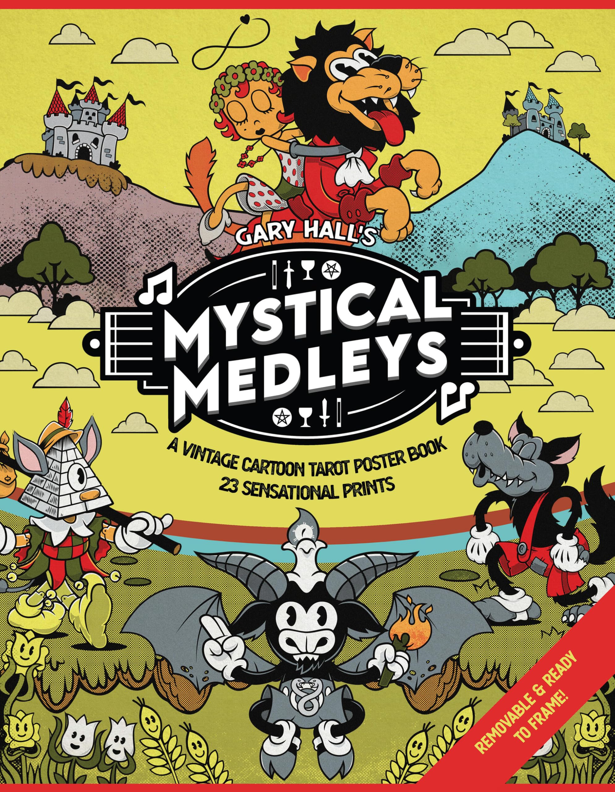 Mystical Medleys: A Vintage Cartoon Tarot Poster Book (Mystical Medleys Tarot) Manga