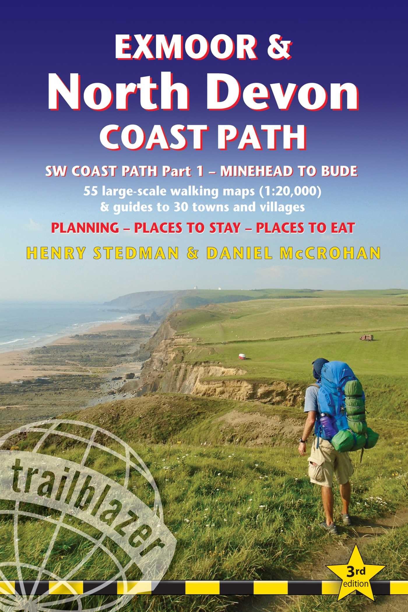Exmoor & North Devon Coast Path: Practical walking guide with 55 large-scale walking maps (1:20,000) and guides to 30 towns and villages - planning, ... British Walking Guides: SW Coast Path) Leisure, Home & Garden