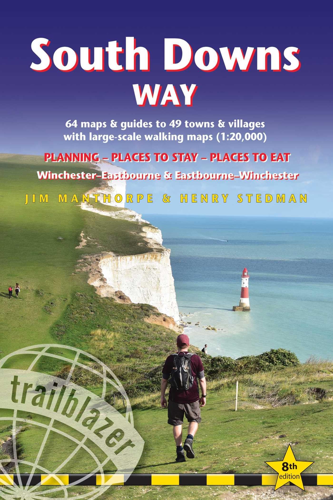 South Downs Way: British Walking Guide: Winchester-eastbourne-winchester - 64 Large-scale Walking Maps (1:20,000) & Guides to 49 Towns & Villages - ... Stay, Places to Eat (British Walking Guides) Leisure, Home & Garden