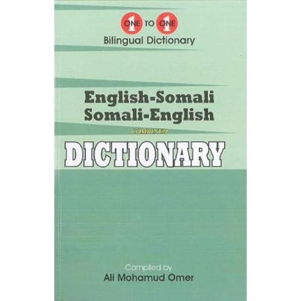 English-Somali & Somali-English One-to-One Dictionary 2019 Foreign Languages ​​& Dictionaries