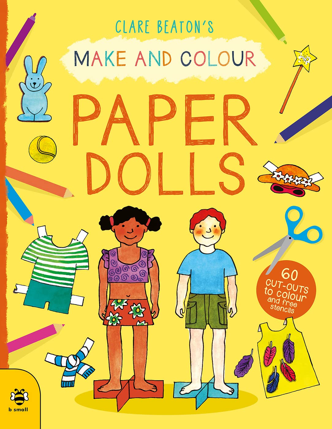 Paper Dolls: 60 Cut-Outs to Colour and Free Stencils Tiptoi & Games