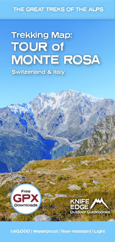 Trekking Map: Tour of Monte Rosa Leisure, Home & Garden
