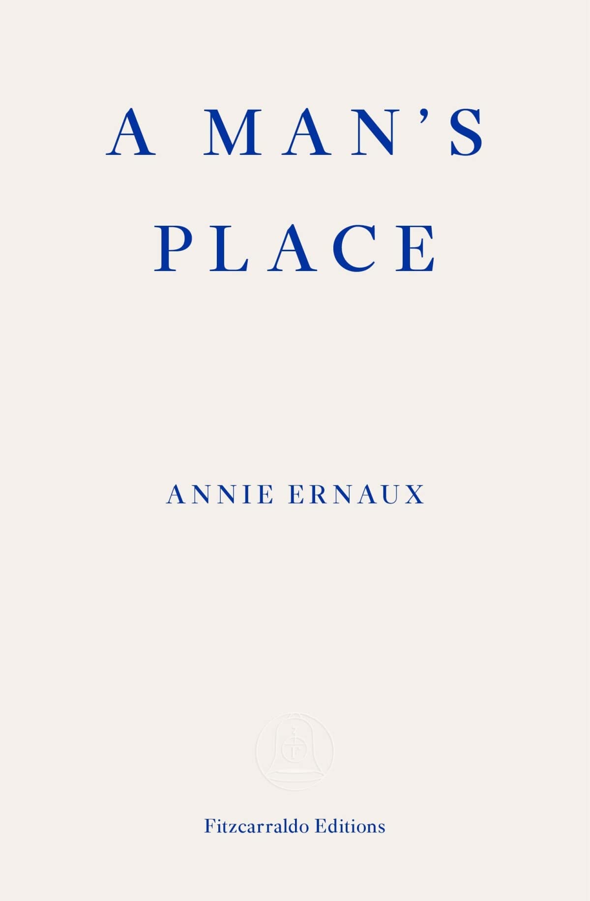A Man's Place Contemporary literature Books