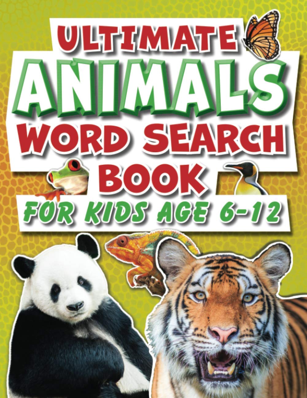 Word Search Book For Kids 6-12 Ultimate Animals Tiptoi & Games