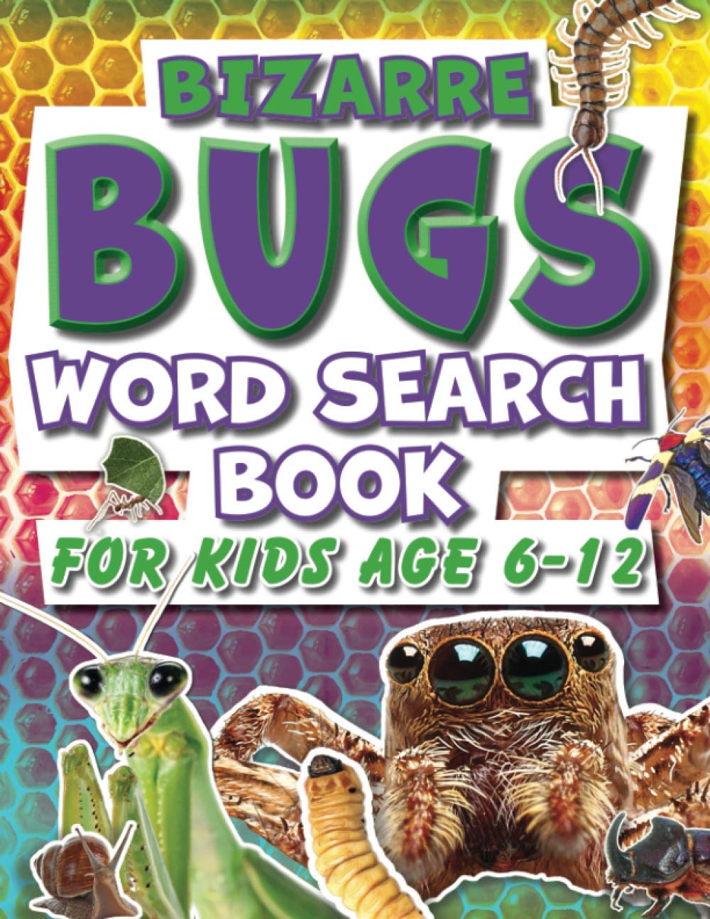 Word Search Book For Kids 6-12 Bizarre Bugs: Fun Facts Puzzle Activity Book For Primary School Children Tiptoi & Games