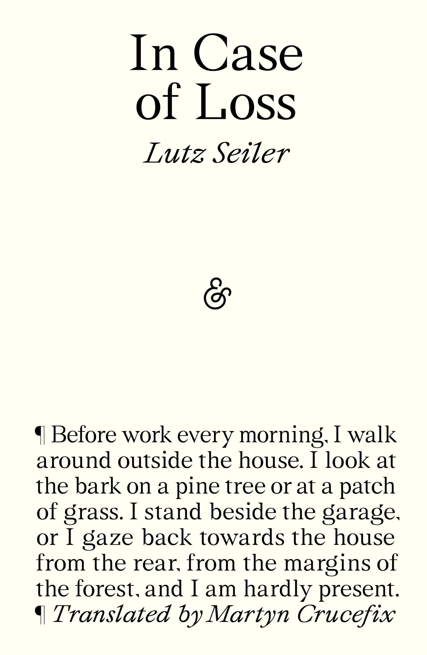In Case of Loss Essays & Short Stories