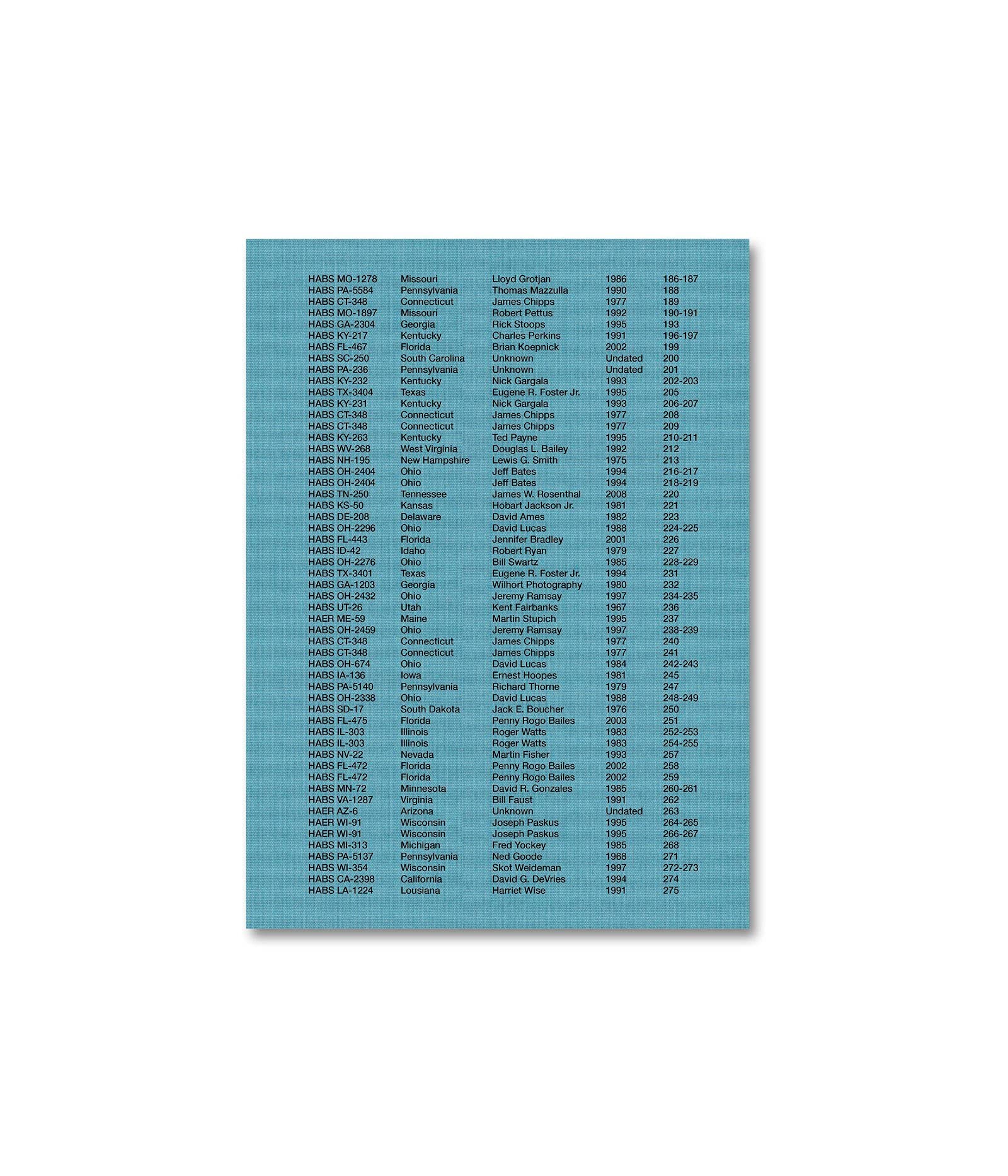 A Field Measure Survey of American Architecture Architecture