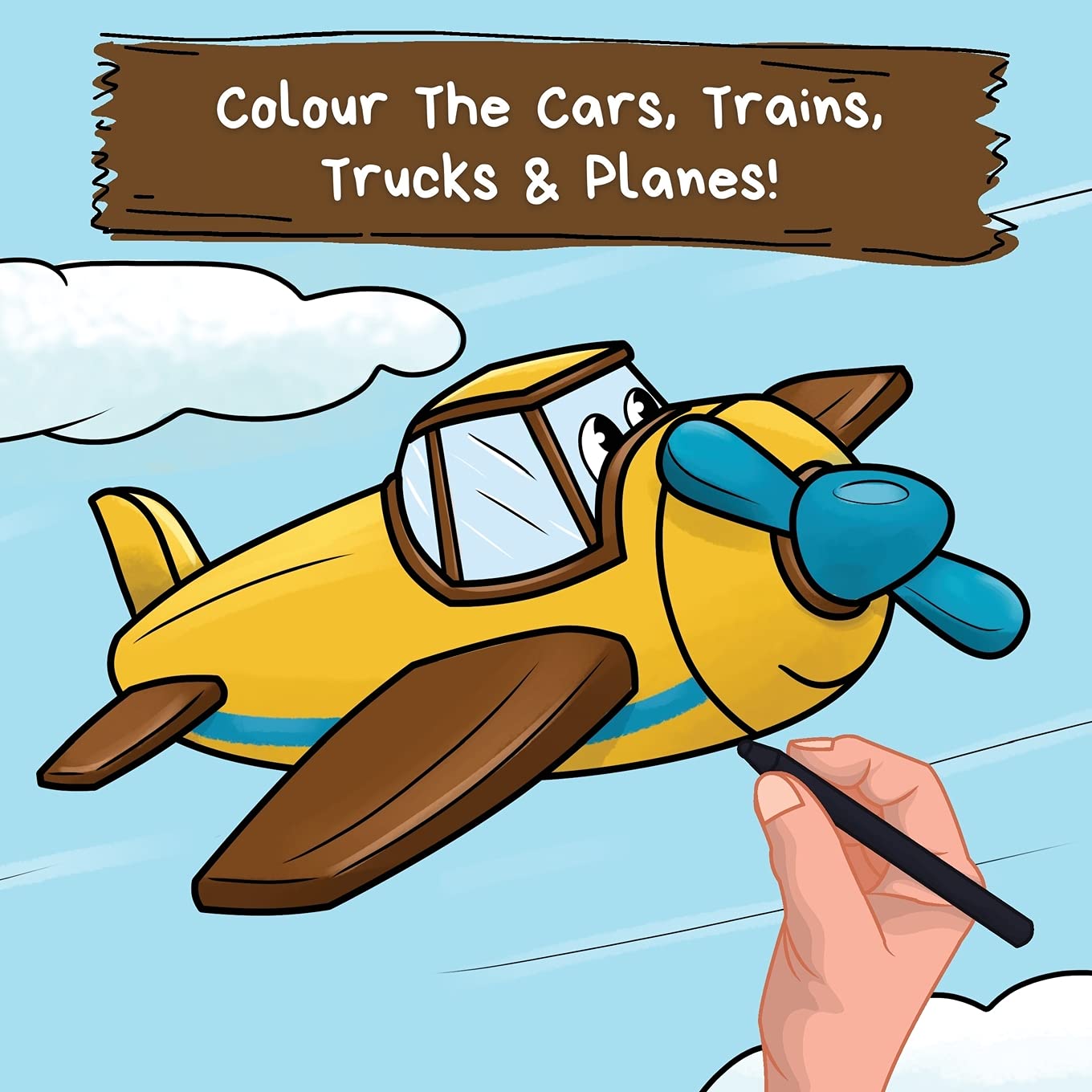 Colour the Cars, Trains, Trucks & Planes Business & Technology