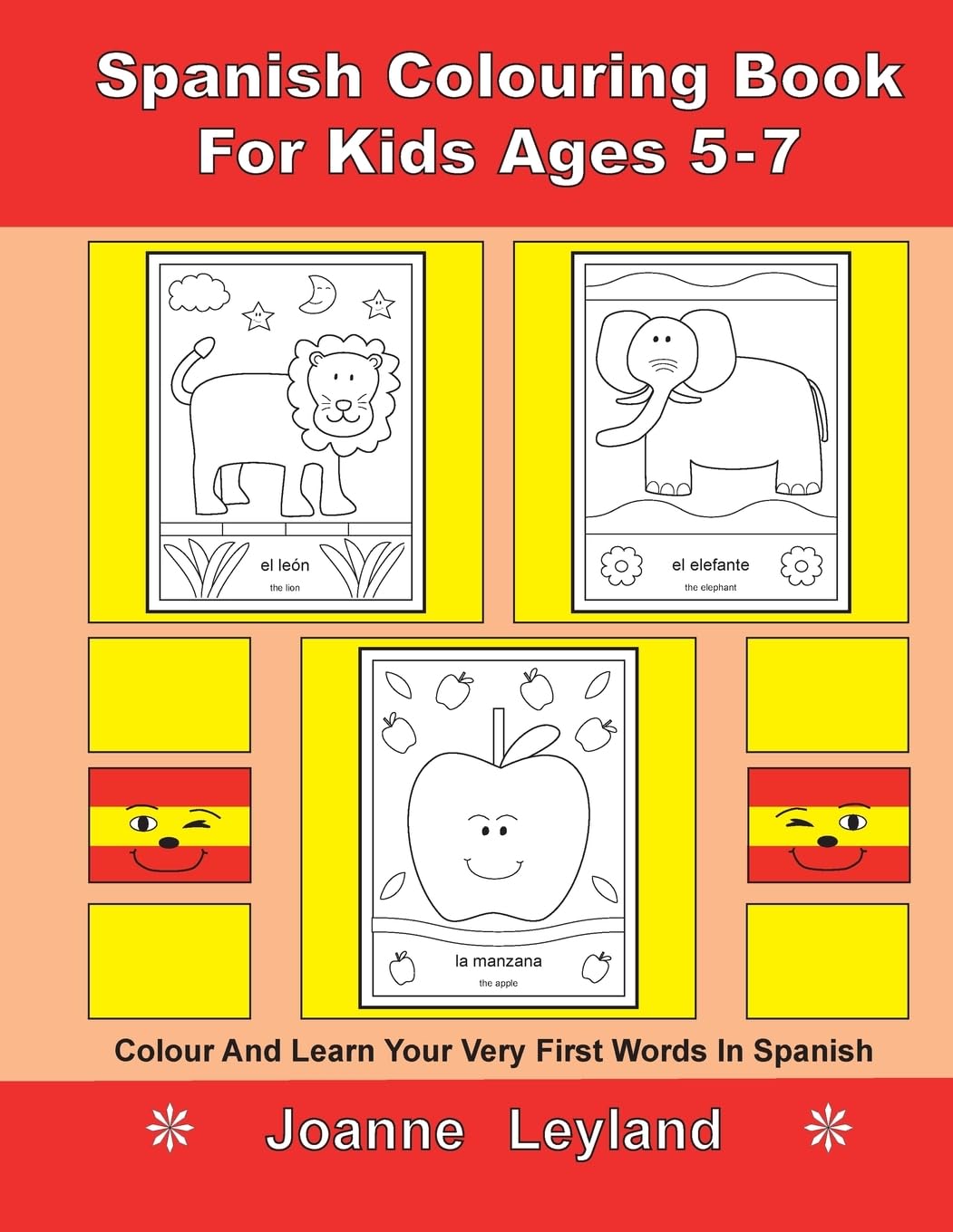 Spanish Colouring Book For Kids Ages 5-7 Foreign Languages ​​& Dictionaries