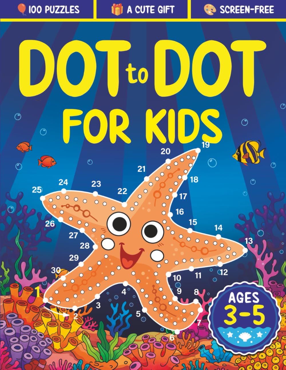 Dot to Dot for Kids Ages 3-5: 100 Fun Connect the Dots Puzzles for Children - Activity Book for Learning - 3, 4 and 5 Year Olds (Dot to Dot Books for Children, Band 1) Tiptoi & Games