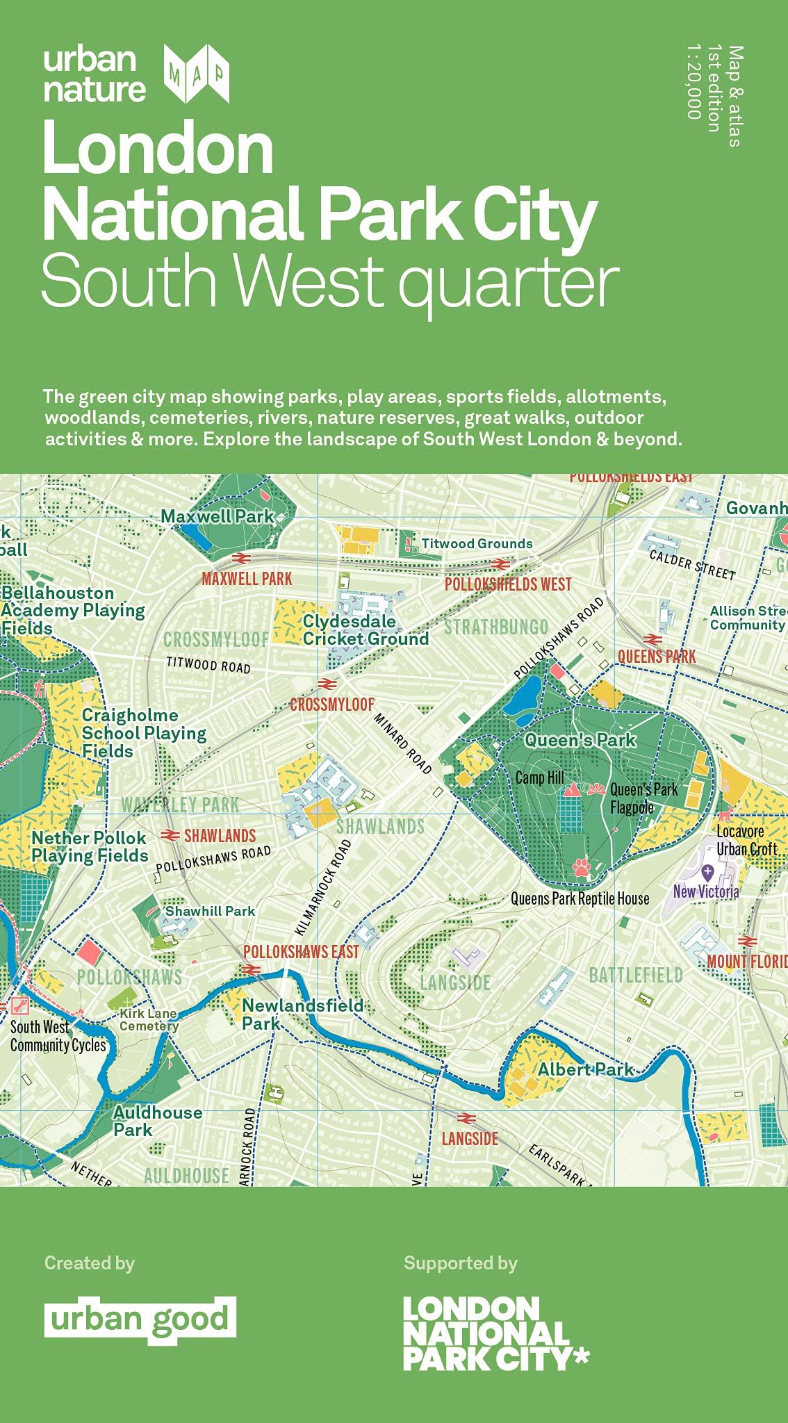 London National Park City: South West Quarter Urban Nature Map (Wellness & Green Living) Politics & History