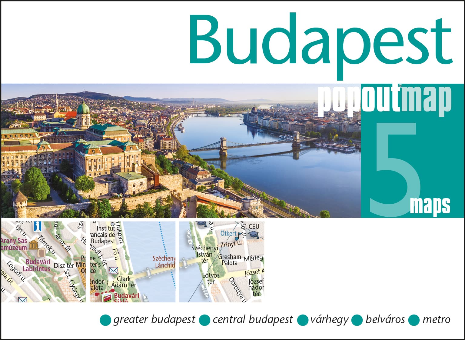 Budapest PopOut Map Leisure, Home & Garden