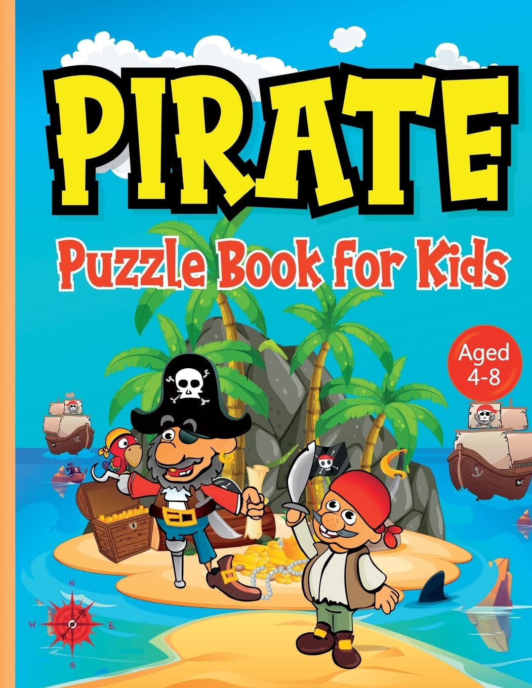 Pirate Puzzle Book for Kids ages 4-8 Non-fiction