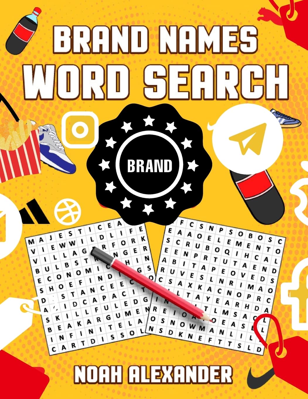 Brand Names Word Search: 100 Themed Word Search Puzzles Leisure & Fun