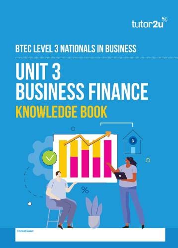 BTEC National Business Unit 3: Knowledge Book (Business Finance) Non-fiction