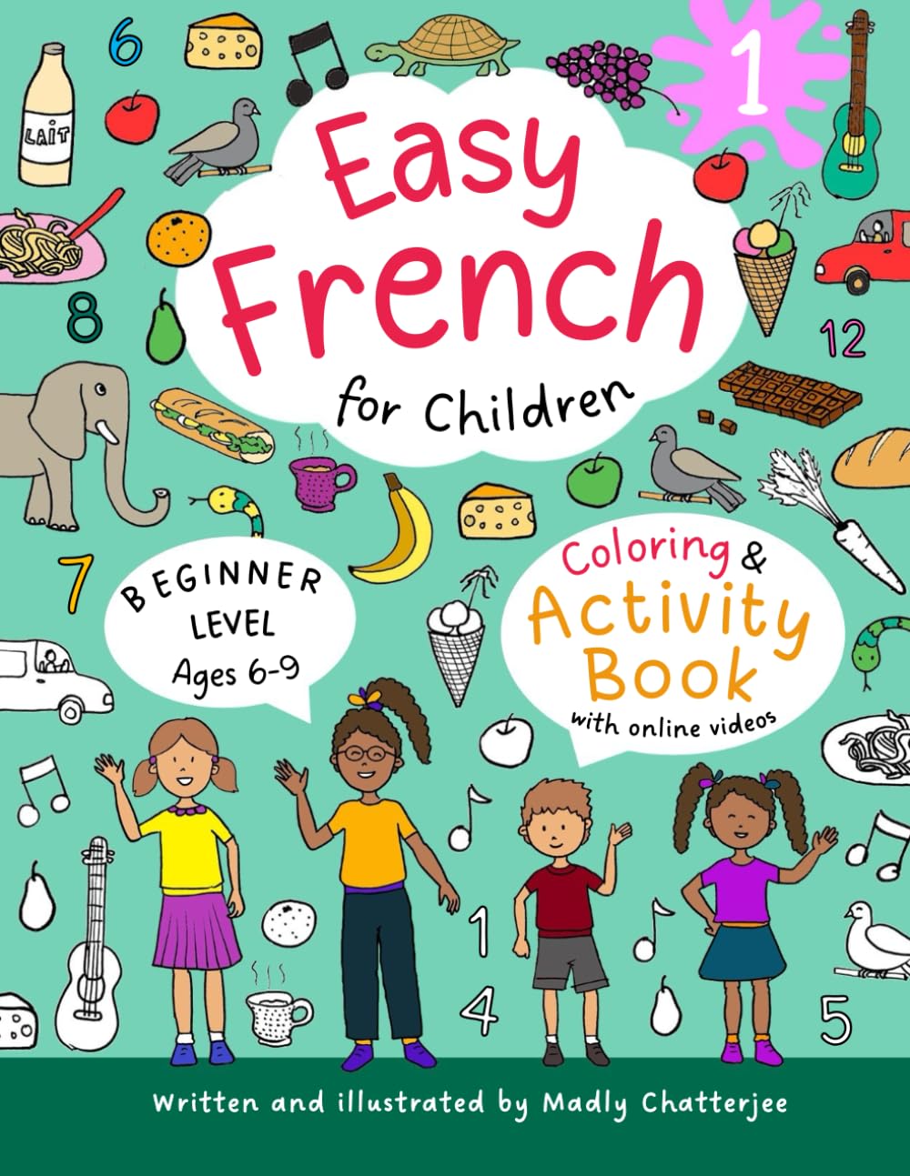 Easy French for Children - Coloring & Activity Book Study Guides