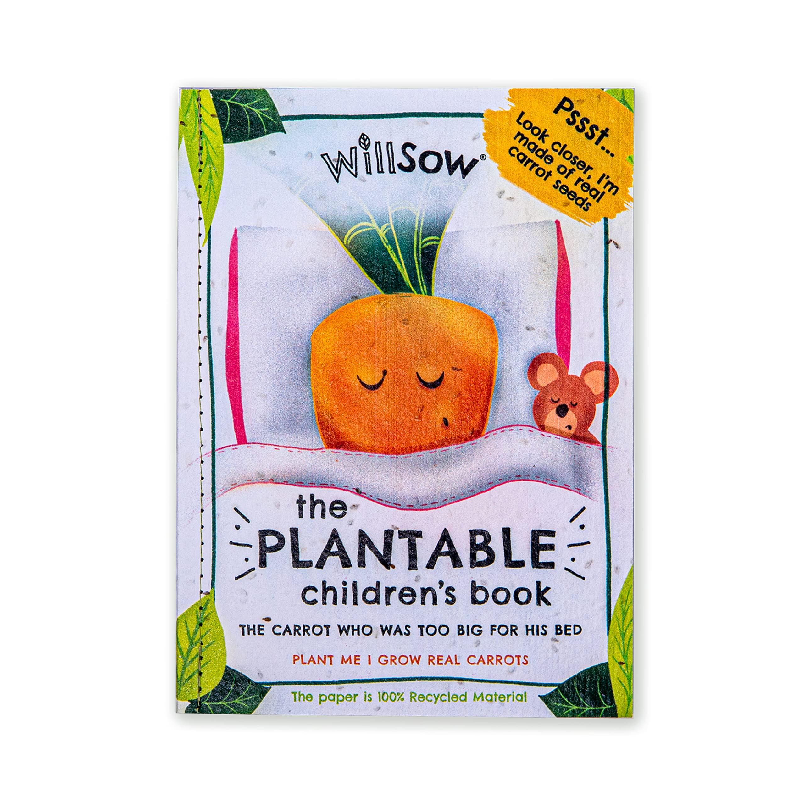 The Carrot Who Was Too Big for His Bed: Plantable Childrens Book Non-fiction