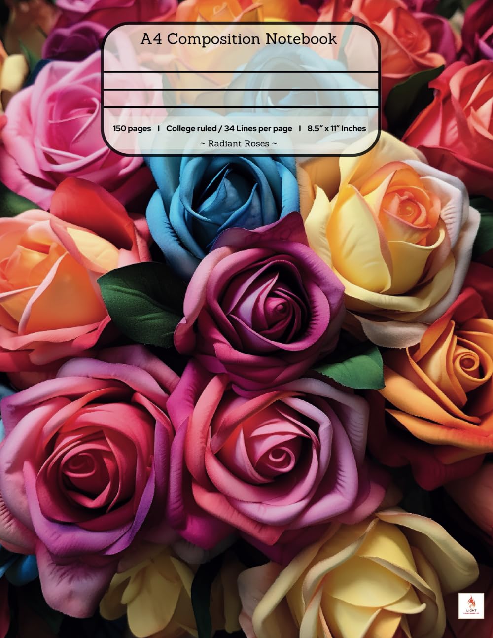 Composition Notebook College Ruled: Radiant Roses: Roses Illustration | Notebook, Journal for Personal, School, College, Office, Work | 150 Page | Lined & Margin | 8.5inch x 11inch Film, Art & Culture
