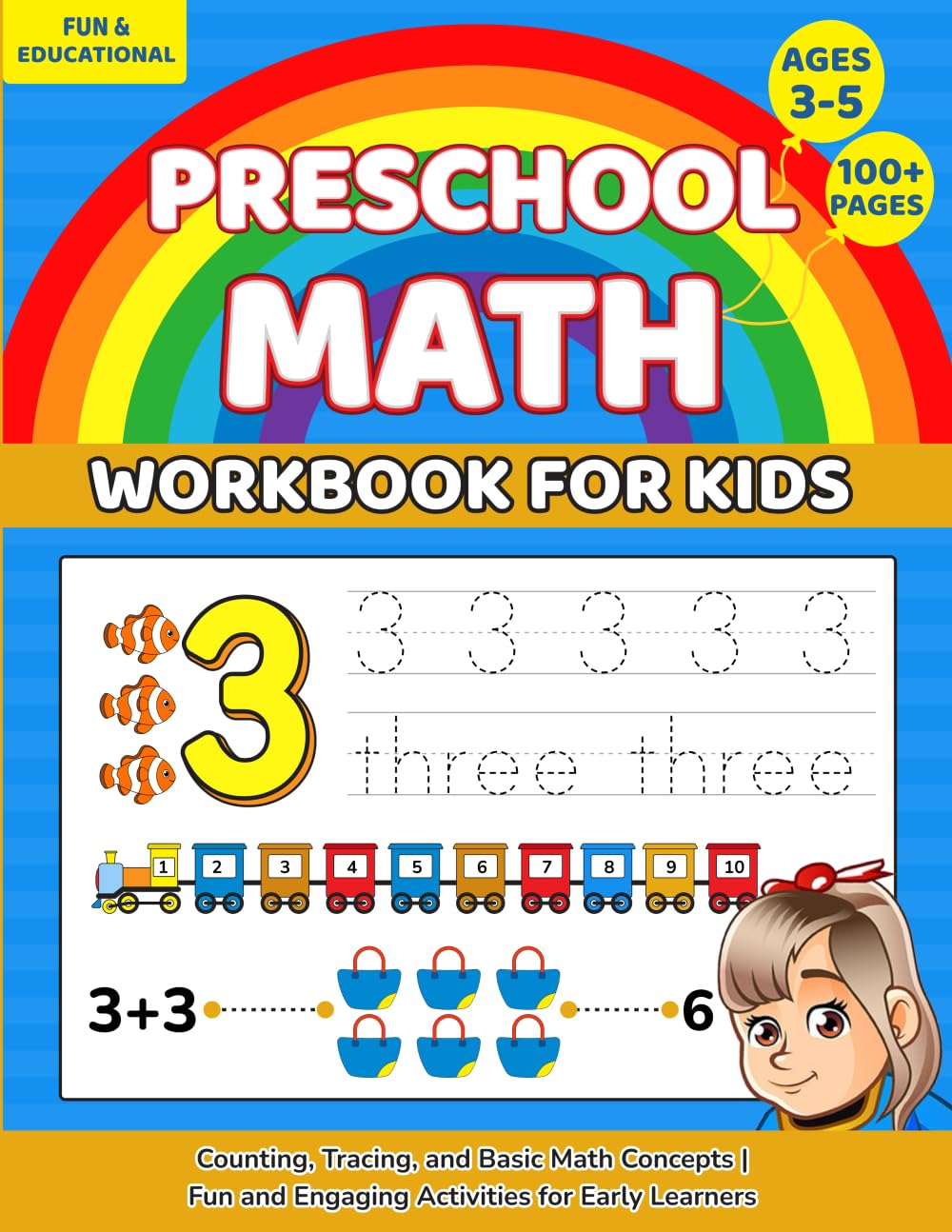 Preschool Math Workbook for Ages 3-5: Counting, Tracing, and Basic Math Concepts | Fun and Engaging Activities for Early Learners Non-fiction