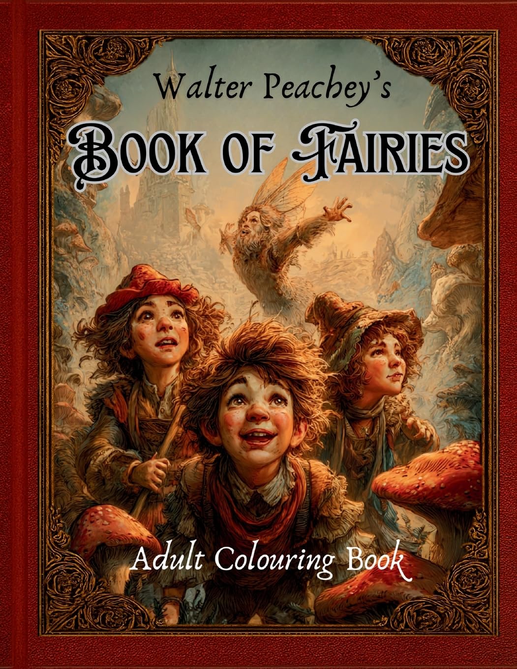 Walter Peachey's Book of Fairies - Adult Colouring Book Hobbies & Crafts