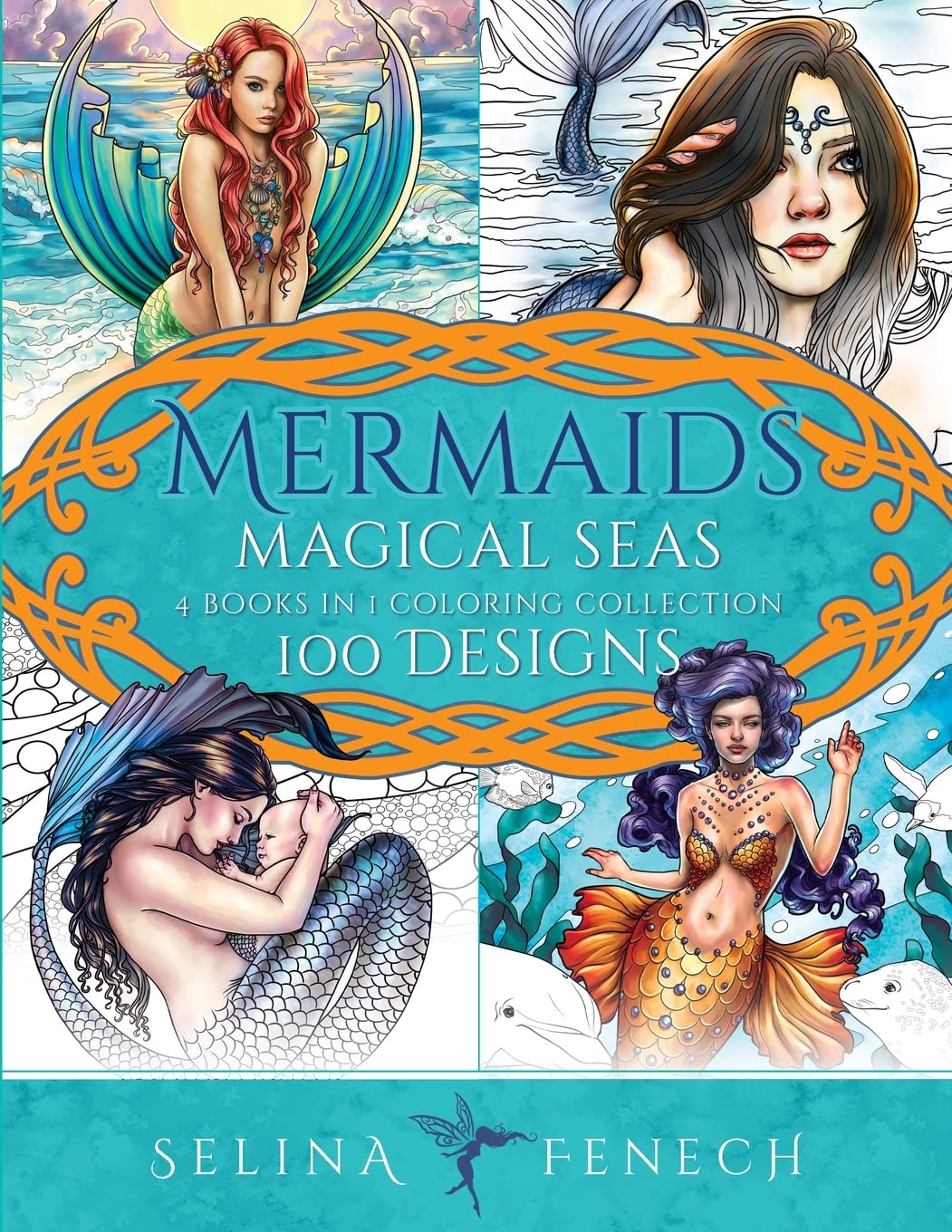 Mermaids Magical Seas Coloring Collection: 100 Designs Hobbies & Crafts