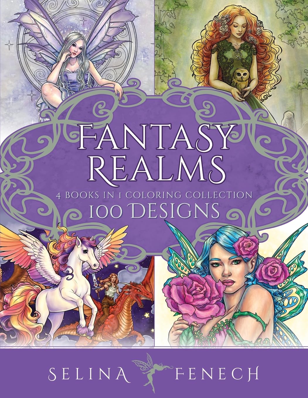 Fantasy Realms Coloring Collection: 100 Designs Film, Art & Culture