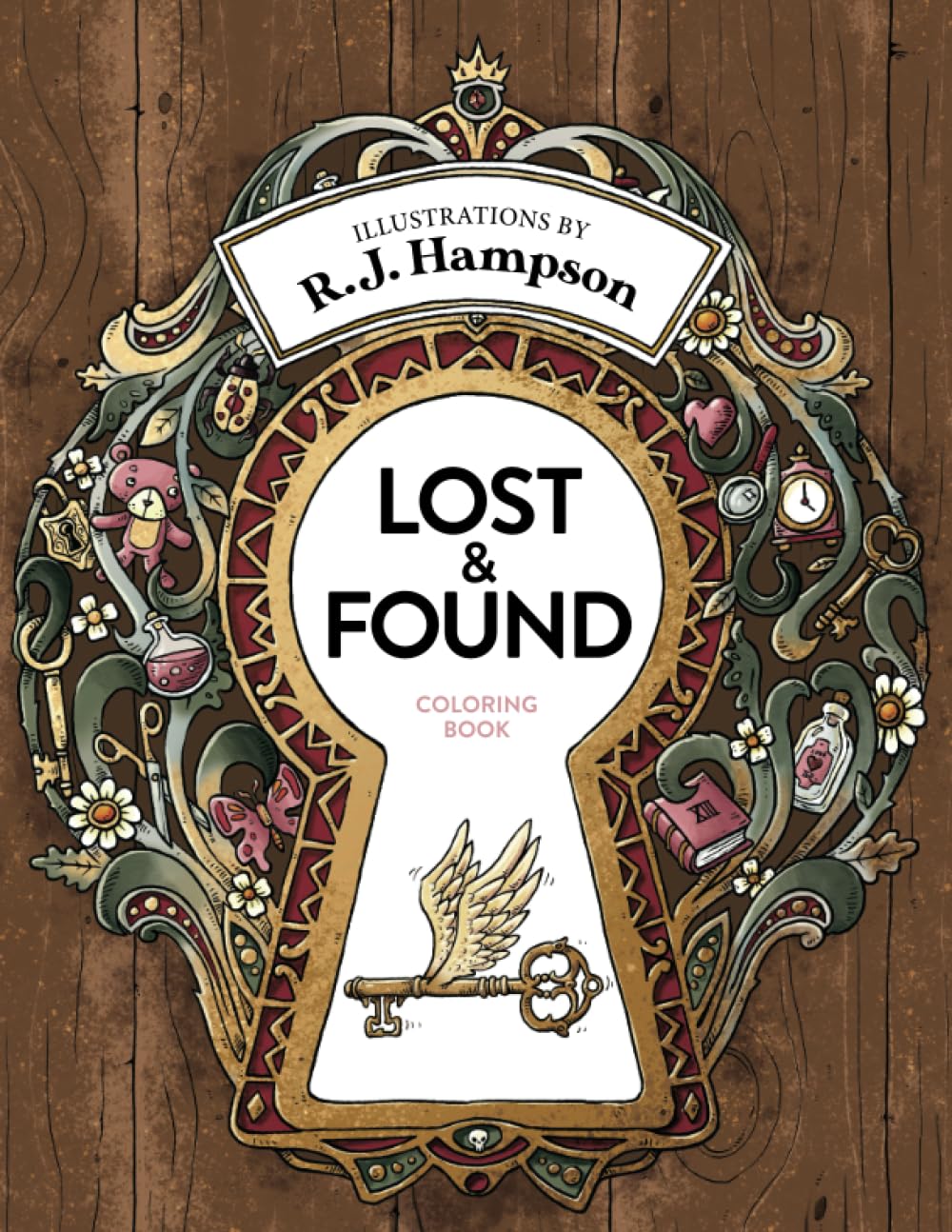 Lost & Found Coloring Book (R.J. Hampson Coloring Books) Film, Art & Culture