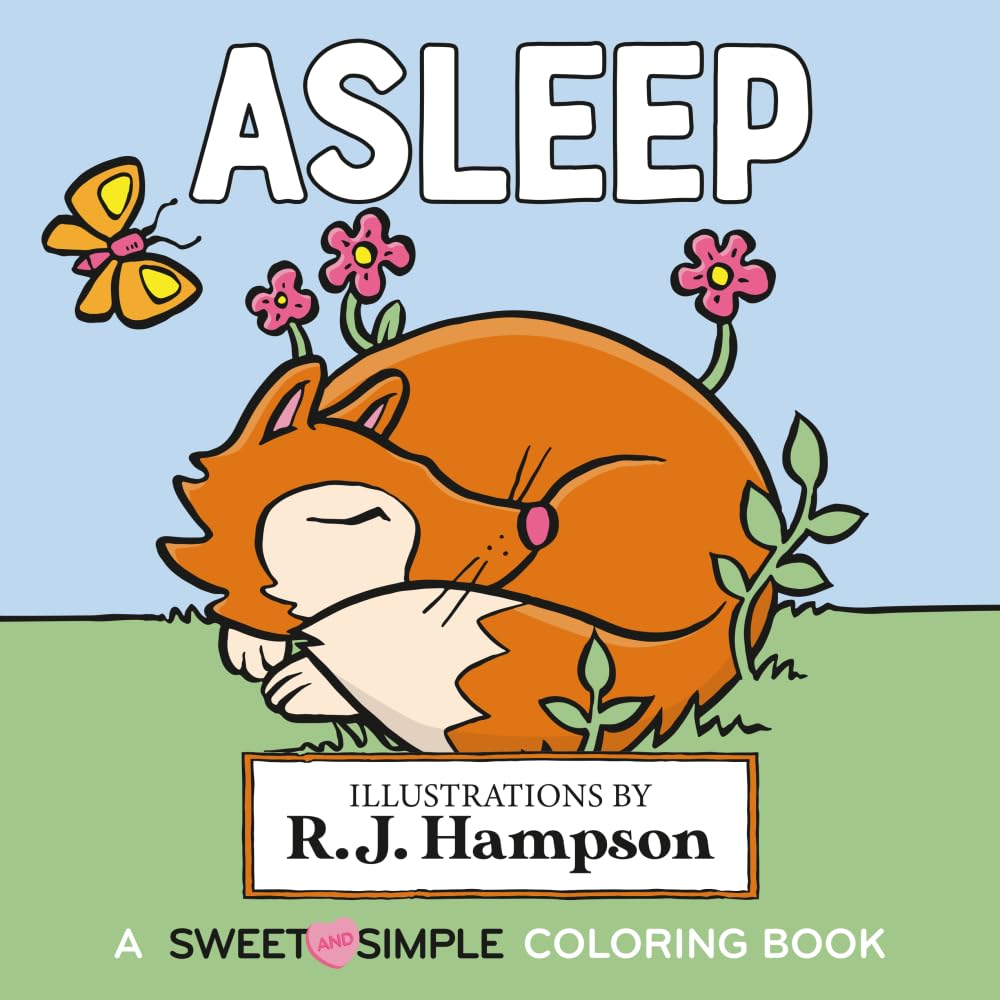 Asleep: A Sweet And Simple Coloring Book (Sweet and Simple Coloring Books) Arts & Music