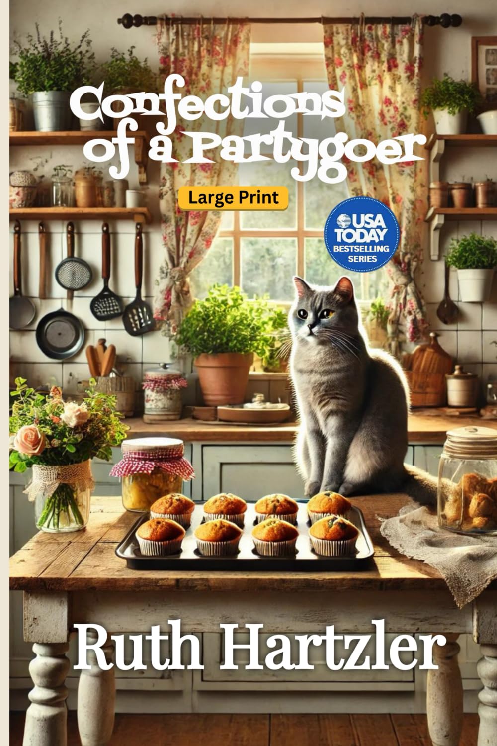 Confections of a Partygoer Large Print (Cupcake Cozy Mysteries Large Print, Band 6) Cosy Mystery & Humour