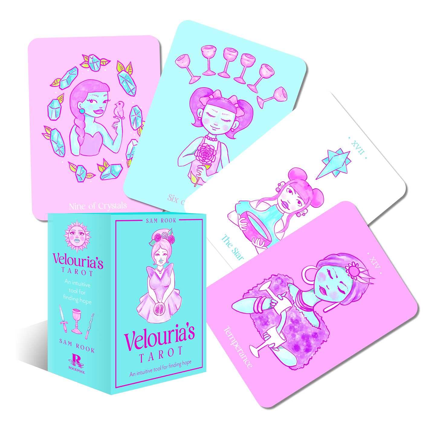 Velouria's Tarot: An Intuitive Tool for Finding Hope, 78 Gilded Cards and 176-page Guidebook Lifestyle