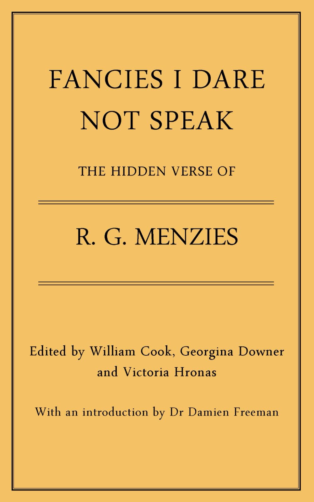FANCIES I DARE NOT SPEAK Poetry