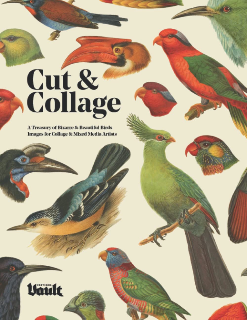 Cut & Collage: A Treasury of Bizarre and Beautiful Bird Images for Collage and Mixed Media Artists (The Cut and Collage series by Vault Editions) Hobbies & Crafts