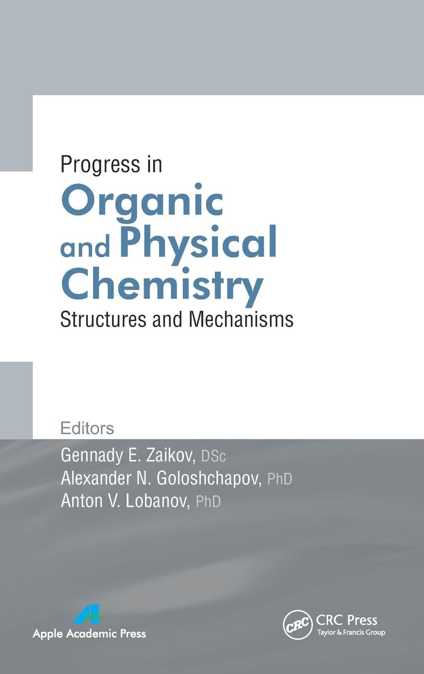 Progress in Organic and Physical Chemistry Natural Sciences
