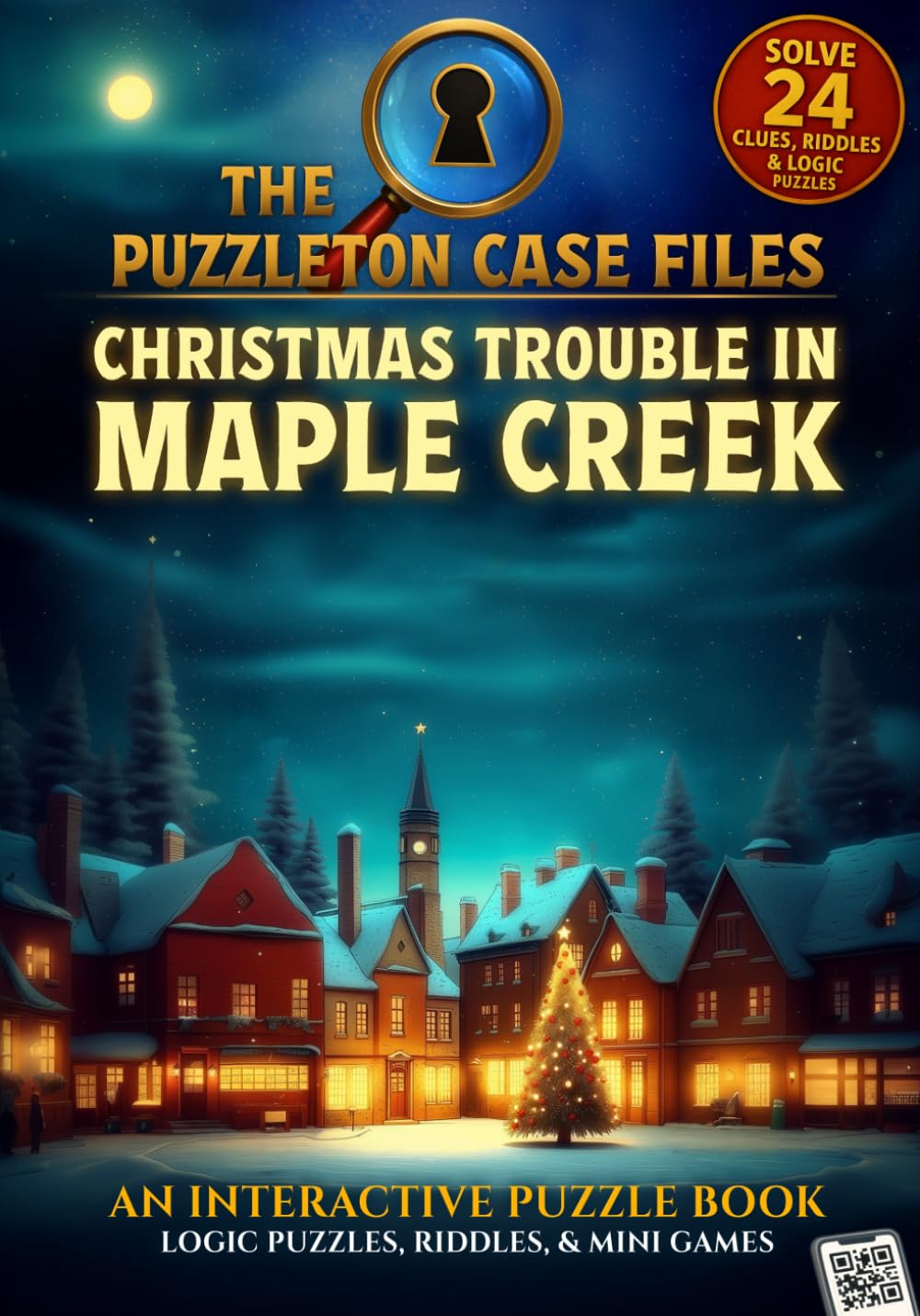 Christmas Trouble in Maple Creek: A Penelope Puzzleton Puzzle Adventure (The Peculiar Case Files of Penelope Puzzleton) Leisure & Fun
